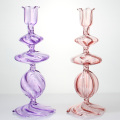 Nordic Vintage Tall Crystal Colored Flower Vases