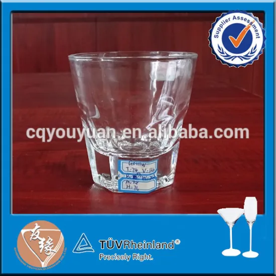 High-grade customized glassware used in hotels