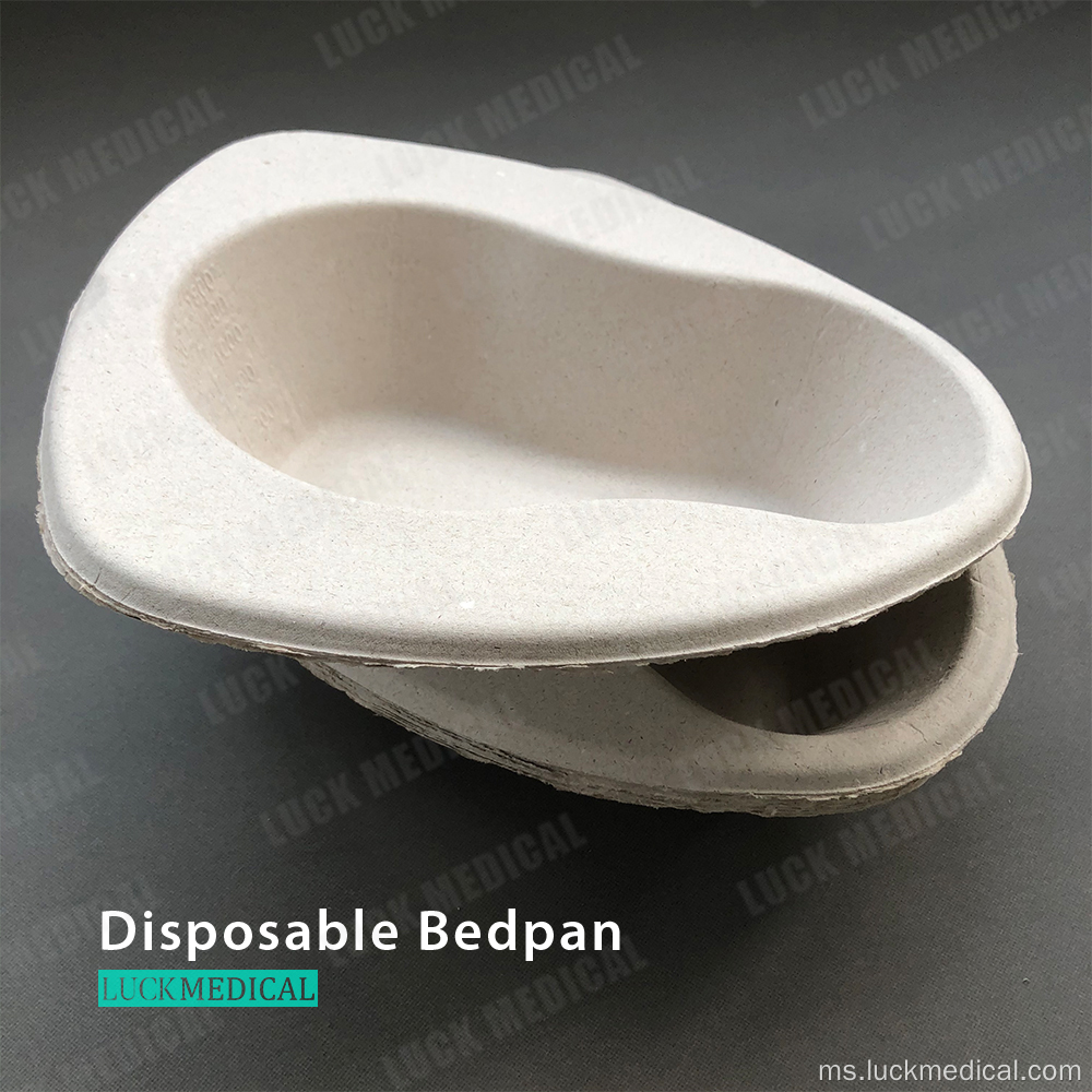 Bedpan buang guna untuk kuali katil perubatan tua