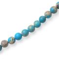 Blue Emperor Stone Lisse Perles rondes 8mm