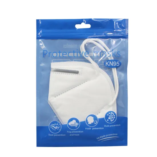 Clear Non-medical KN95 Face Mask Packaging Bag Plastic Mask Bag Custom PE Gravure Printing Disposable Zipper Customized Size
