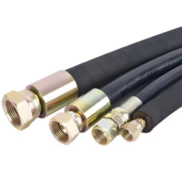 Spiral Reinforced Rubber Hydraulic Hose Assembly