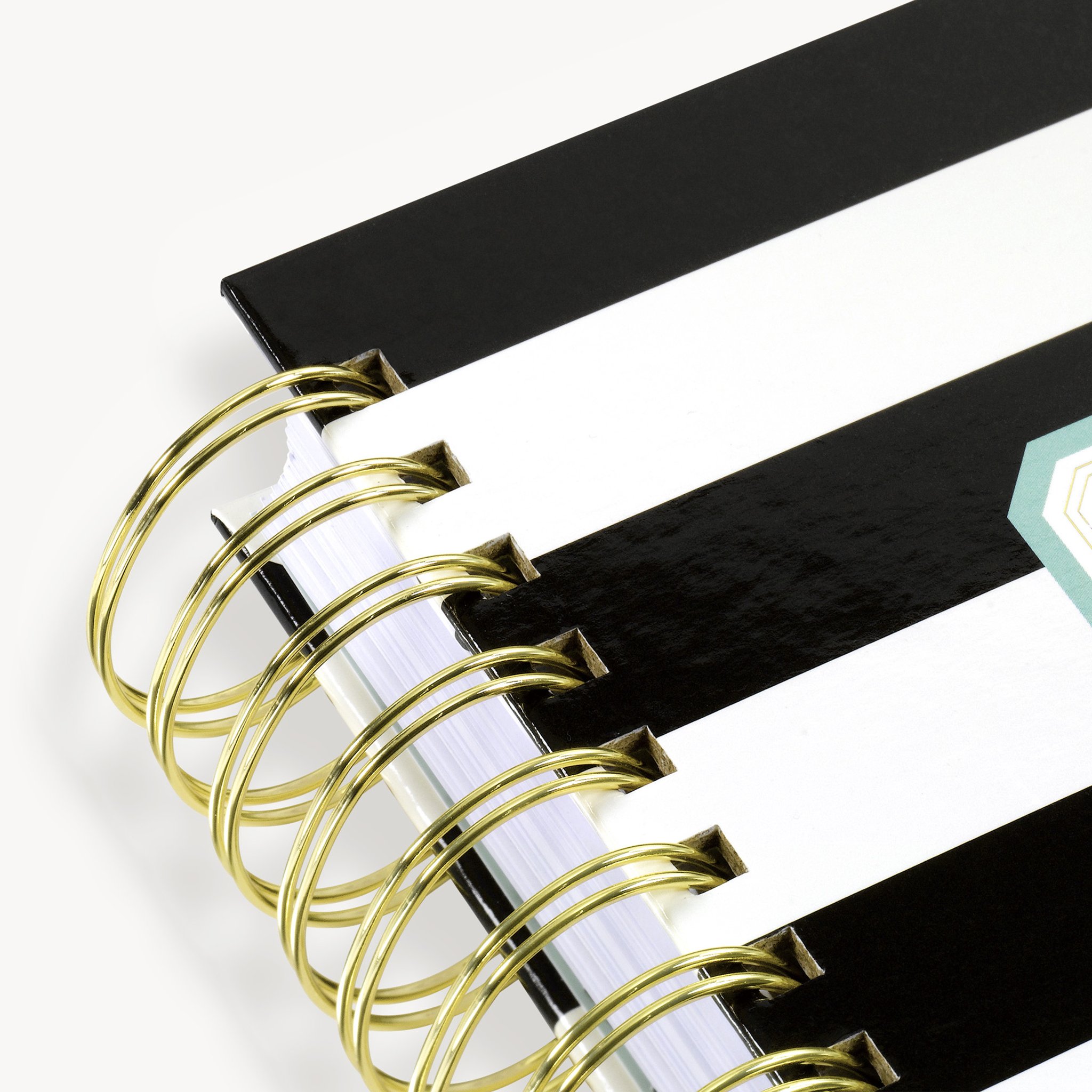 Free Sample Printed Daily Planner Notebook A5 Custom Strong Twin Wire Binding, Round Corner