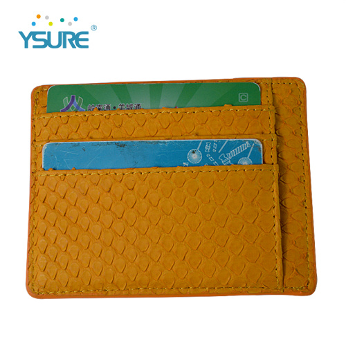 China Ysure Newest Design Leather Wallet Credit Card Holder Manufactory