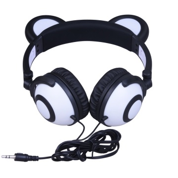 Cuffie auricolari a forma di panda con LED luminosi colorati OEM