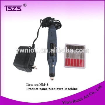 6 Bit Nail Art Drill File Manicure Electric File Pedicure Machine Set