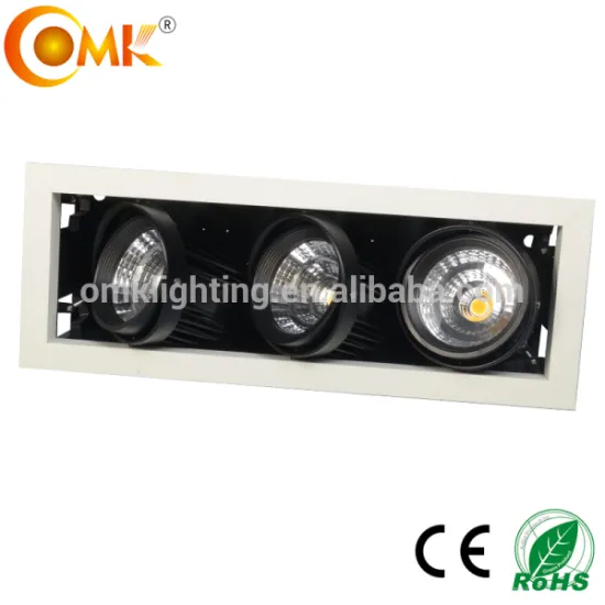 Epistar 90W High Brightness 3 heads led Ceiling Grille light