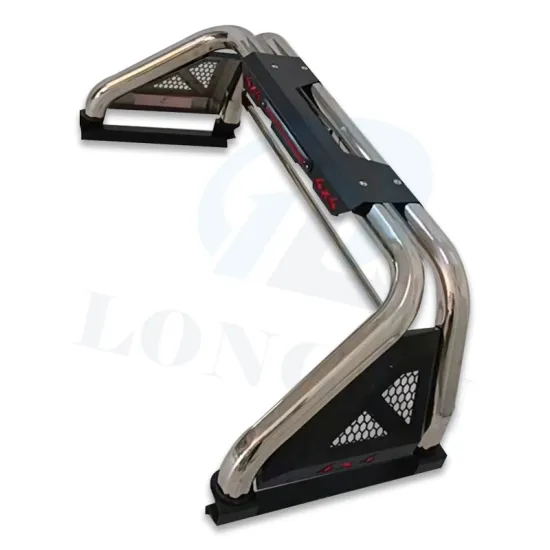 Stainless Steel Short Roll Bar with Warning Light for F150 F250 F350