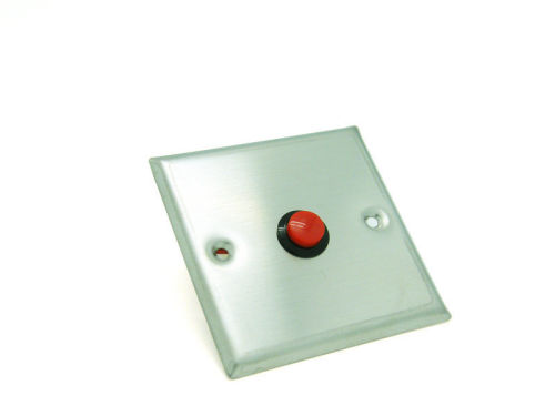Knight Stainless Steel Panic Button - Intruder Burglar Personal Attack Alarm