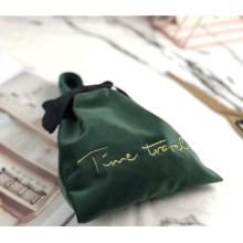 Bolsa de regalo personalizada con cordón y logotipo personalizado