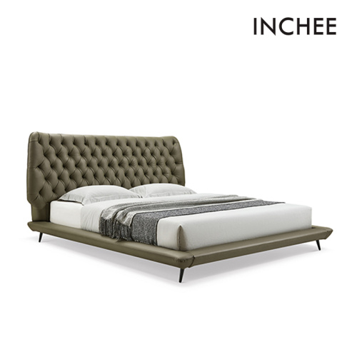 High And Soft Headboard Contemporary Beds Comfortable Design Beds Covered With Soft Edges Manufactory