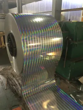 Laminated electrolytic tinplate coil