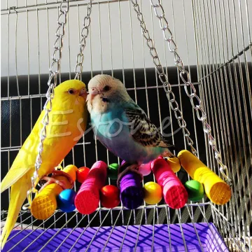 Pet Bird Parrot Toys Parakeet Budgie Cockatiel Cage Hammock Swing Toy Hanging Chew Toys For Birds
