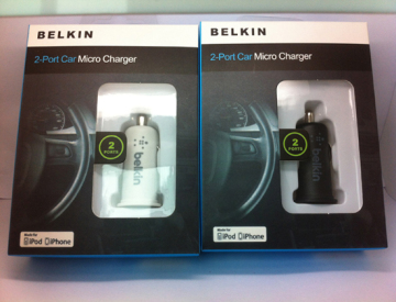 New Model Dual Port USB Belkin Car Charger 5V 2.1A