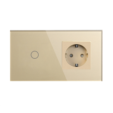 1/2/3 Gang EU Standard Touch Switches with Crystal Glass Panel - 157mm