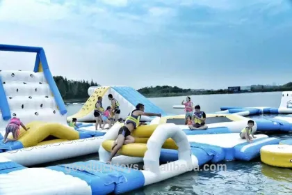 inflatable aqua park equipment, inflatable aqua park components, inflatable aqua park