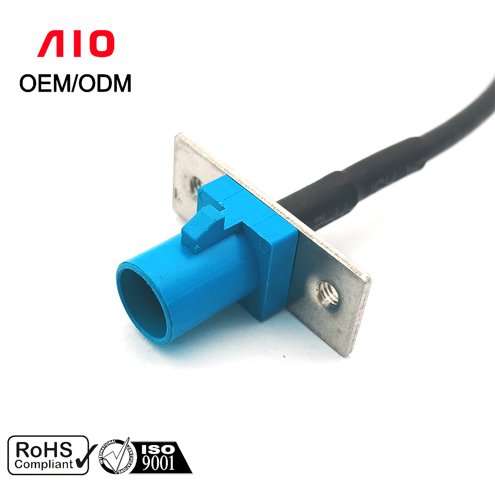 Single Straight Fakra Plug Panel Mount Cable Connector
