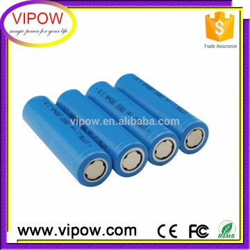 2017 VIPOW battery supplier 18650 battery rechargeable lithium battery!