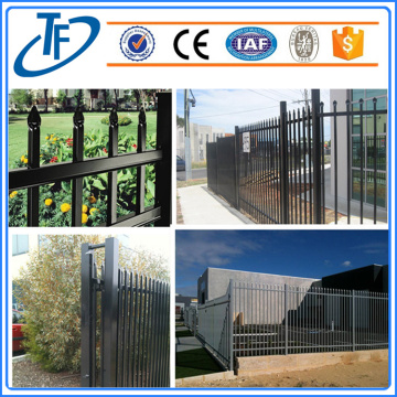 Powder coated horizontal iron fence design