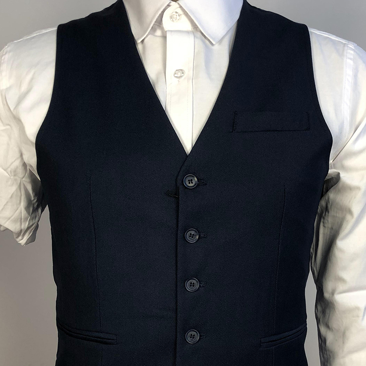 Gilet slim noir de haute qualité pour les hommes