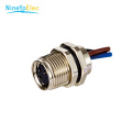 Soquete de flange à prova d'água de montagem frontal M8