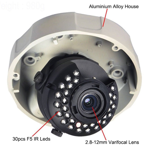 4X Zoom 2.0MP CCTV IR Dome AHD Camera