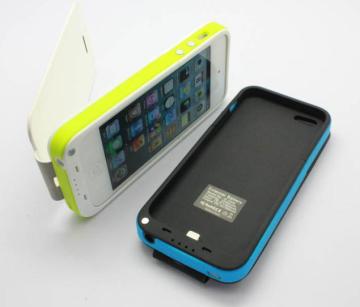 Wholesale Rechargeable Backup Battery Case for iPhone5 Mobile Power Bank