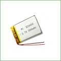 충전식 303450 3.7V 500mAh Lipo 배터리