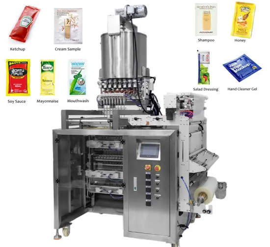 Multilane 4 sides Sealing Bag Liquid Packing Machine