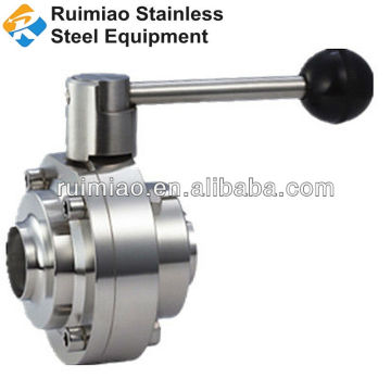 Sanitary stainless steel ball valve
