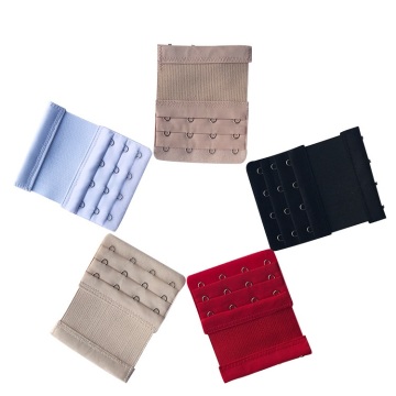 Nylon Elastic Bra Extender with 3 Rows and 4 Hooks & Eyes for Underwear Comfort