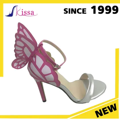 New fashion fish mouth black and red mixture high heel ladies sandals shoes 2017