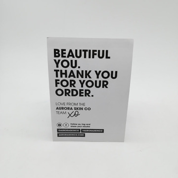 Custom CMYK Printing Matt Art Paper Thanks Card