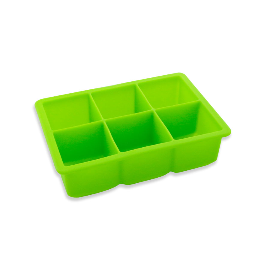 6 copos de bandeja de cubo de gelo de silicone premium