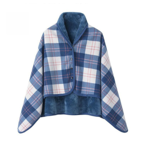 Japanese style multifunctional cloak shawl flannel blanket