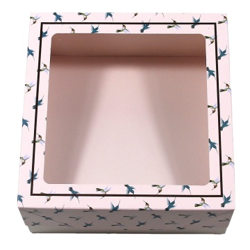 Disposable Bakery Square Transparent Cake Box for Promotional Low-Price Snack Chocolate Pastry