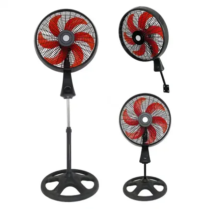 Electric Pedestal Fan - Powerful Household Standing Plastic Air Cooling Fan