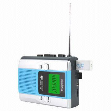 Multifunction Radio with FM/AM Radio and MP3, Cassette USB/SD Card Playback Function