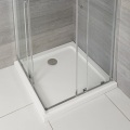 Étape dans la base de douche 90x90 ABS BLANC PLATION DE DOUCHE PORTABLE