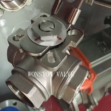 Stainless Steel 3 Way L Type Ball Valve with 1000wog