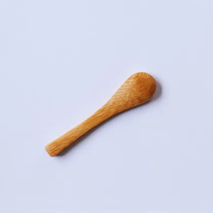 Bamboo Cosmetic Facial Spoon - 7 cm Powder Scoop Tool