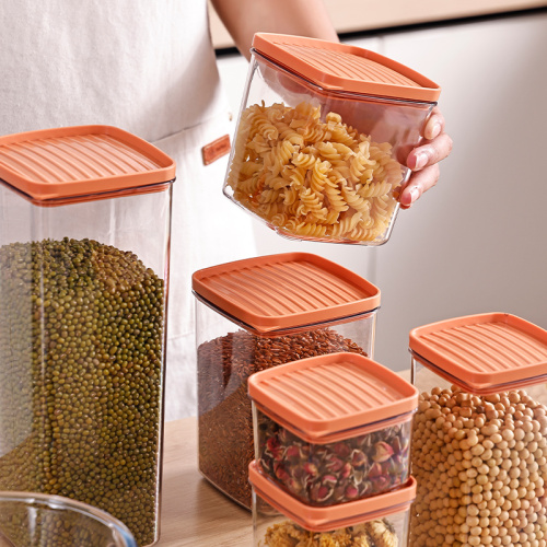 キッチン用の密封された透明なプラスチック瓶