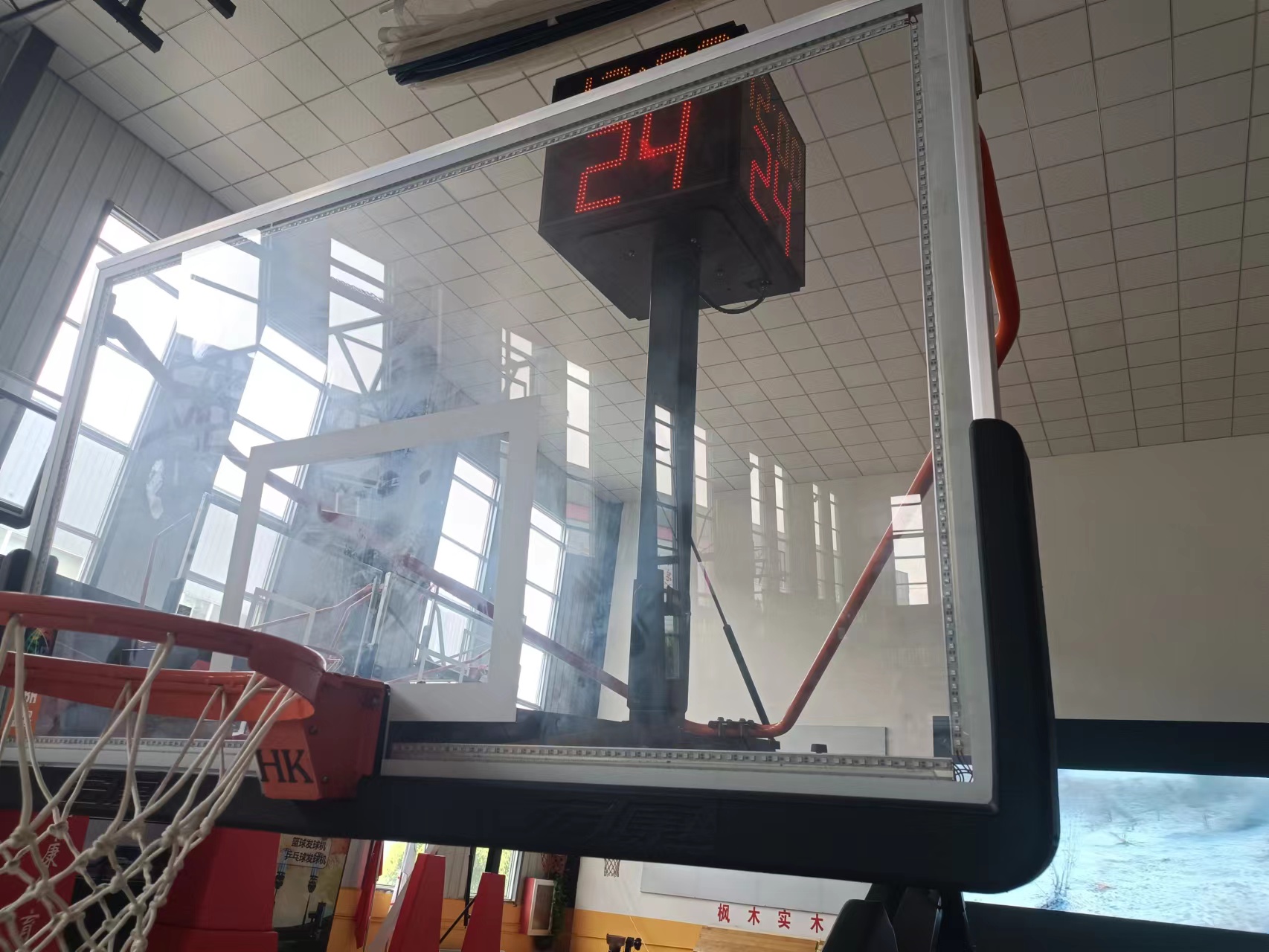 FIBA tempered glass backboard