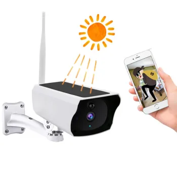 Smart Solar Security Camera: Outdoor WiFi Night Vision Surveillance CCTV IP Camera