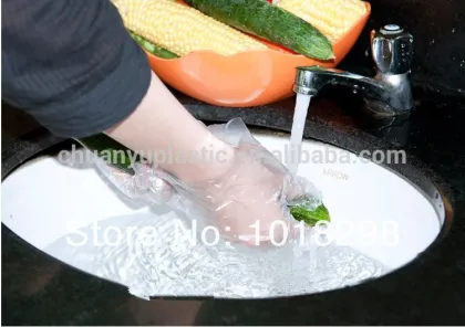 PE glove plastic gloves disposable transparent gloves