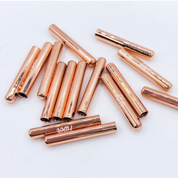 OEM Engraved Logo Cord End Terminals with Silkscreen Printing for Shoelaces