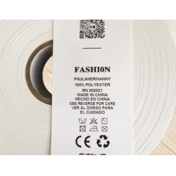 Wholesale Cheap Nylon Taffeta Label Ribbon for Printing Garment Care Labels