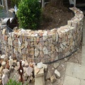 Caixa de gabion elegante para paredes e suporte de jardim