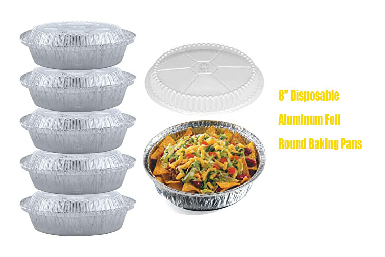 8''-Disposable-Aluminum-Foil-Round-Baking-Pans