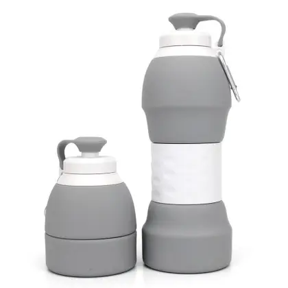 580ML Collapsible Silicone Portable Sports Water Bottle